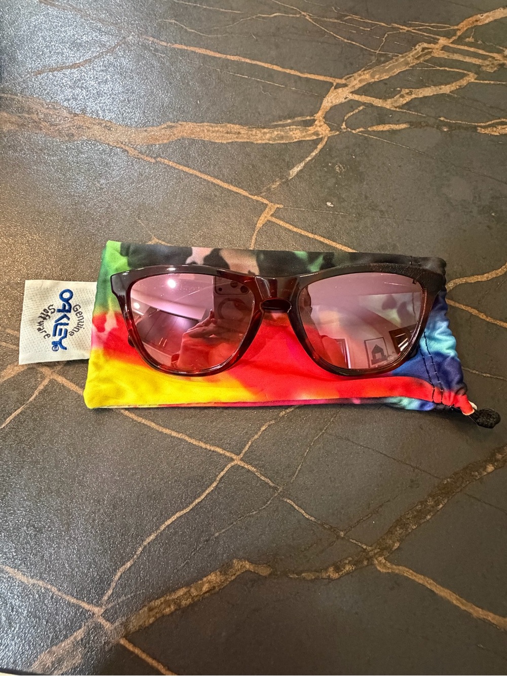 Oakley Frogskins Acid Pink Tortoise with Pink Iridium